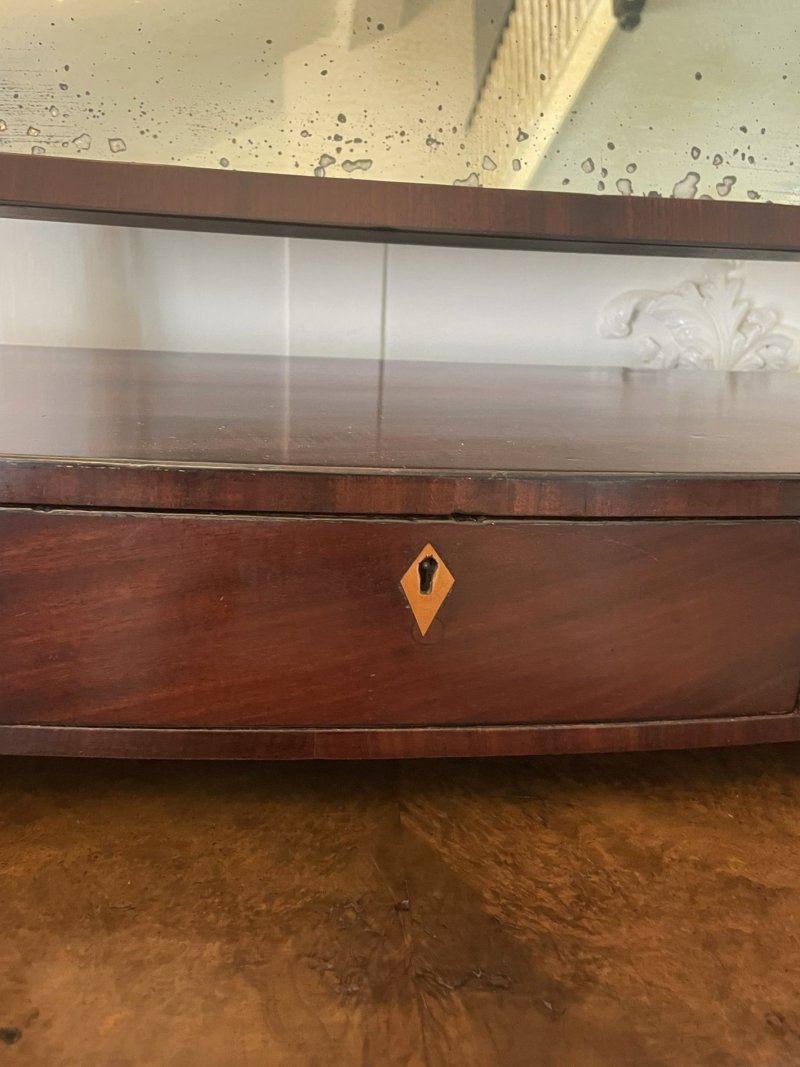 Antique George III Mahogany Dressing Table Mirror - Image 8